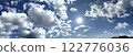 [Horizontal Dynamic] Clouds and blue sky 122776036