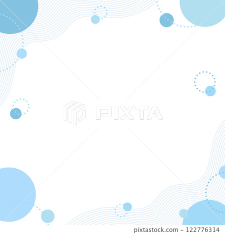 Pop background frame with curved lines and circular objects, square size Pop background frame with curved lines and circular objects, square size 122776314