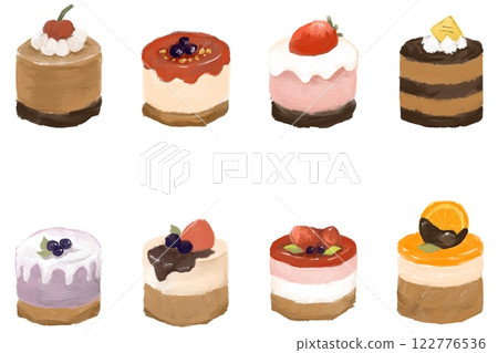 可愛的蛋糕插圖集 122776536