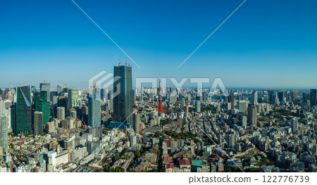 Scenery around Minato Ward, Tokyo during the day 122776739