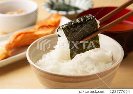 Nori and rice Nori and rice 122777604