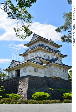 小田原城的花園裡種滿了鳶尾花 122777732
