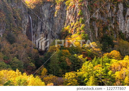 <長野縣>米子瀑布的紅葉～最美的秋色 122777807