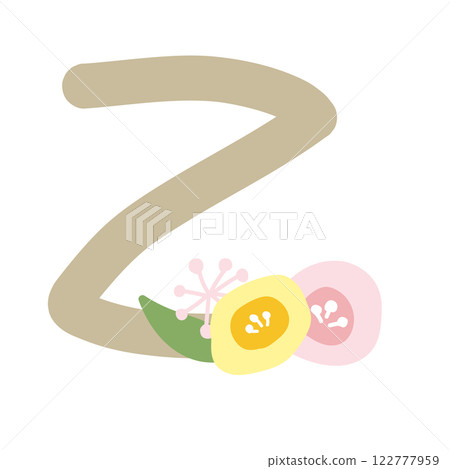 圓形花朵的字母 Z 122777959