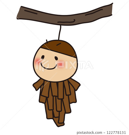 紅臉頰的袋蟲 122778131