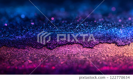 Pink, purple and blue layered texture 122778634