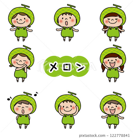 兒童戴西瓜頭飾套裝 122778841