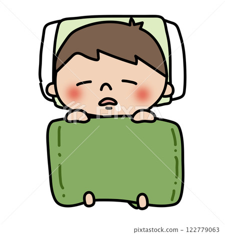 Child sleeping in futon (boy 2) 122779063