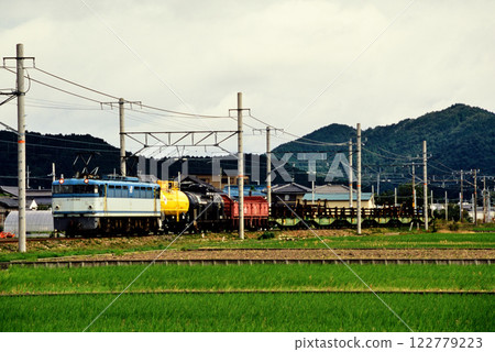EF65104 container freight train running on the Tokaido Main Line in 2006 122779223