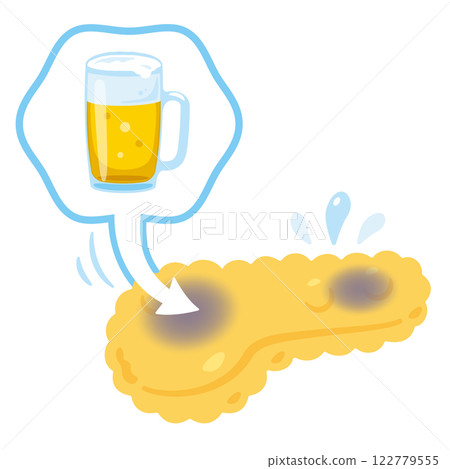酒精損傷胰臟的圖示 122779555
