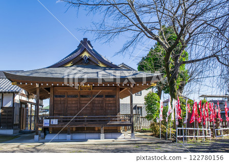 Shiraoka Hachiman Shrine, Shiraoka City, Saitama Prefecture, Kagura Hall, Legend of the Divine Horse 122780156