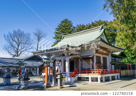 Shiraoka Hachiman Shrine, Shiraoka City, Saitama Prefecture, Hall of worship, Legend of the sacred horse 122780158