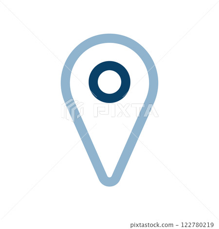 Map pin icon illustration 122780219