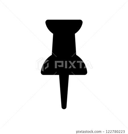 Pin icon illustration 122780223