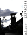 Showa era scenery at dusk 122780263