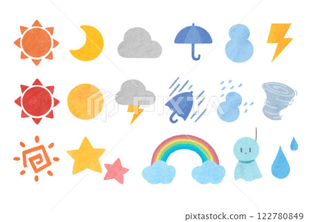 Weather icon set 122780849