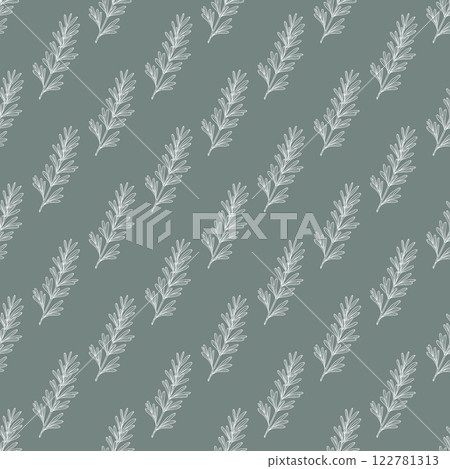 Seamless pattern with rosemary herb Seamless pattern with rosemary herb 122781313