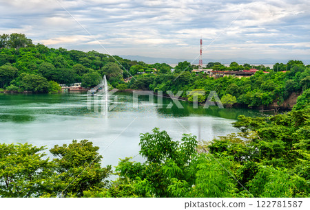 Tiscapa Lagoon Natural Reserve in Managua, the capital of Nicaragua 122781587