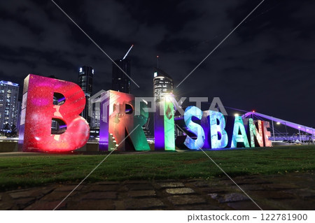 Colorful signs in Brisbane, Australia 122781900