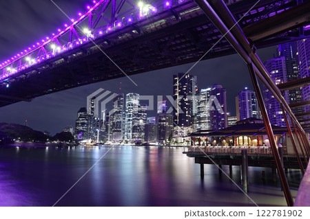 Brisbane, Australia riverside night view Brisbane, Australia riverside night view 122781902