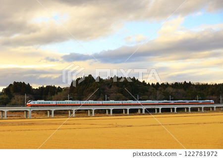 Joban Line Express in the evening 122781972