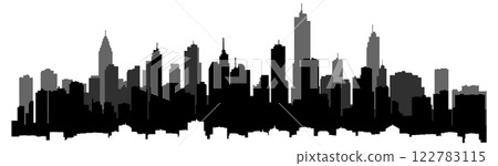 building, vector, silhouette 122783115
