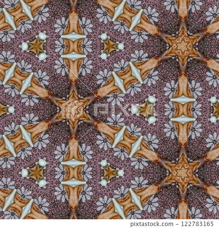 Ethnical mixed Embroidery design concept. Antique art for website, user interface theme. Interior decoration idea. Abstract pattern for the carpet background. Digital textile design for printing	 122783165