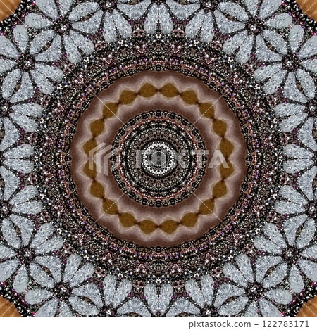 Ethnical mixed Embroidery design concept. Antique art for website, user interface theme. Interior decoration idea. Abstract pattern for the carpet background. Digital textile design for printing	 122783171