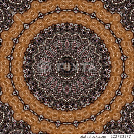 Ethnical mixed Embroidery design concept. Antique art for website, user interface theme. Interior decoration idea. Abstract pattern for the carpet background. Digital textile design for printing	 122783177