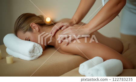 The essence of self-care captured in a luxury spa setting The essence of self-care captured in a luxury spa setting 122783235