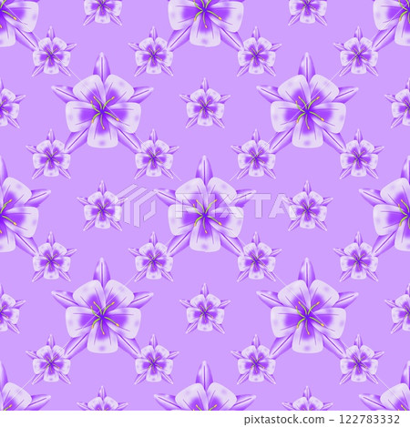 seamless pattern with colorful flowers 122783332
