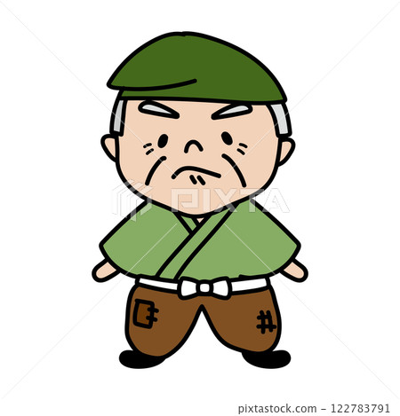 The mean old man in the old tale 122783791