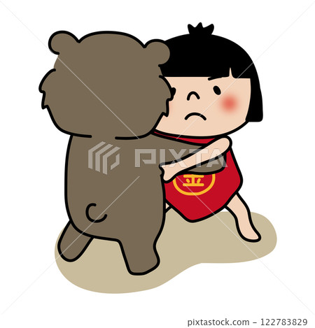 金太郎與熊搏鬥 122783829