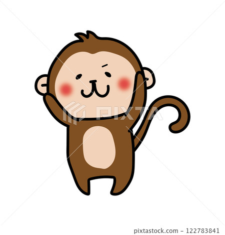 Monkey accompanying Momotaro 122783841
