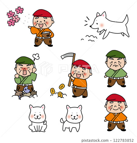 Flower Blooming Grandpa Set 122783852