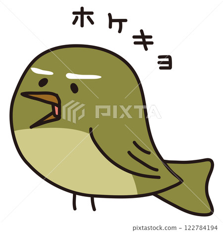 一隻小日本鶯在唱“Hokekyo” 122784194