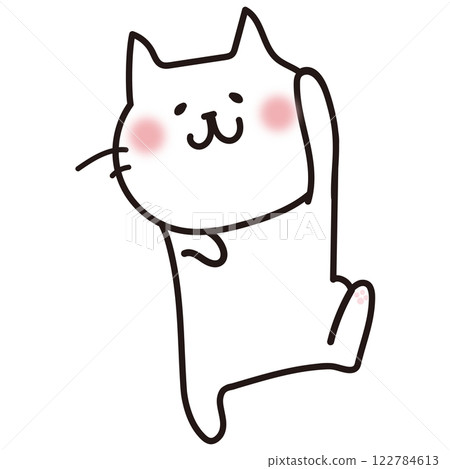 白貓玩耍 122784613