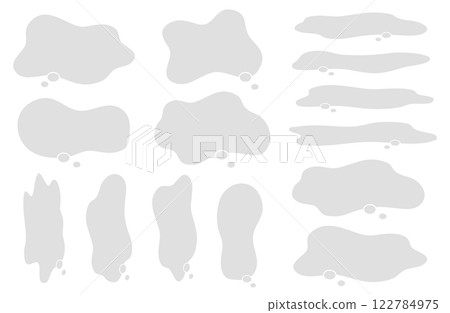 Moyamo speech bubble vector illustration set frame frame copy space gray gray 122784975