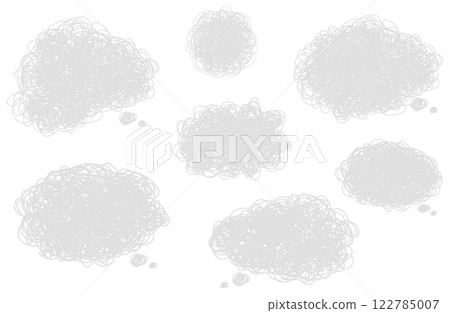 Moyamo speech bubble vector illustration set frame frame copy space gray gray 122785007