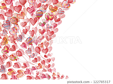 水彩風格鮮紅的心巧克力蓬鬆背景4 水彩風格鮮紅的心巧克力蓬鬆背景4 122785317