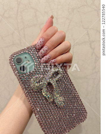 valentine nail 122785540