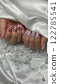 valentine nail 122785541