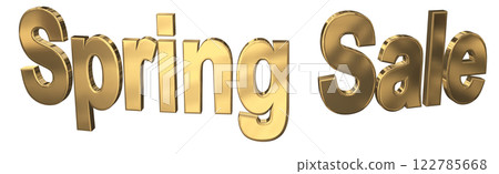 3DCG 金色字母“春季大促銷” 3DCG 金色字母“春季大促銷” 122785668