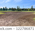Image of a baseball field on a sunny day 122786871
