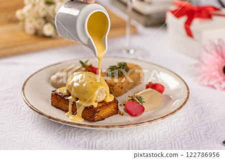 Delicious chicken meatball with potato Delicious chicken meatball with potato 122786956