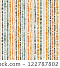 A seamless vector abstract pattern with bold stripes in orange, teal, and black. Perfect for modern graphic designs, fashion, and home decor projects with a minimalist aesthetic A seamless vector abstract pattern with bold stripes in orange, teal, and black. Perfect for modern graphic designs, fashion, and home decor projects with a minimalist aesthetic 122787802