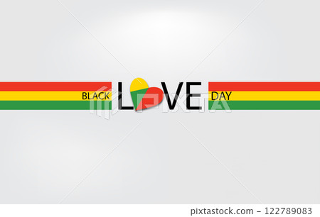 A vibrant illustration for Black Love Day 122789083