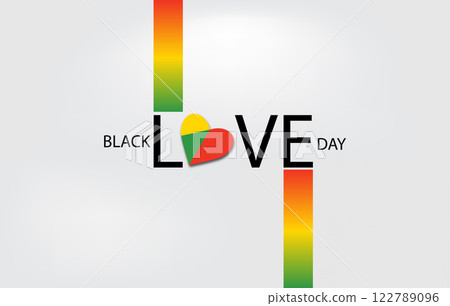 A vibrant illustration for Black Love Day 122789096