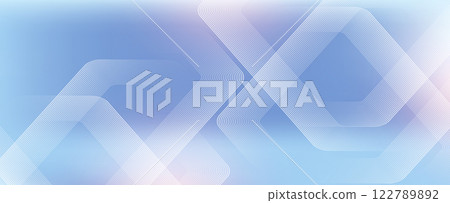 Digital futuristic technology concept with hexagons. Digital hexagonal blue abstract background. Geometric stripe line art design for poster, brochure, cover, banner, website, header 122789892