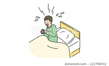 Sleep: A man who overslept 122790432